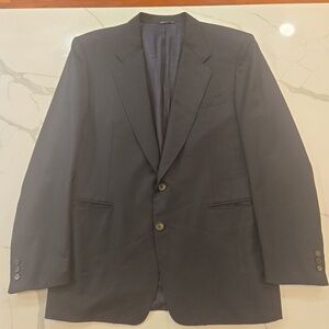Canali Loro Piana Super 100s Slim Fit Mens Black Blazer VTG Size 40R